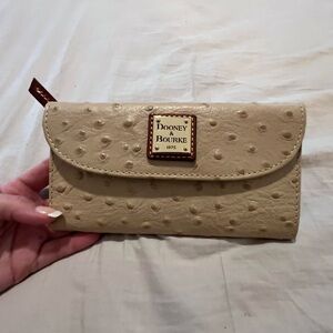 Dooney & Bourke Ostrich Continental Clutch Wallet